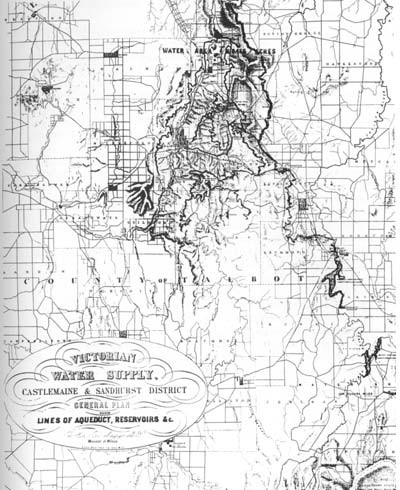 Map of castlemaine water supply